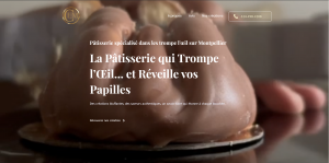 Site vitrine pour une pâtisserie